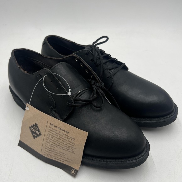 Red Wing Postman Oxford Shoes Mens 9.5 Black Gore-Tex Waterproof